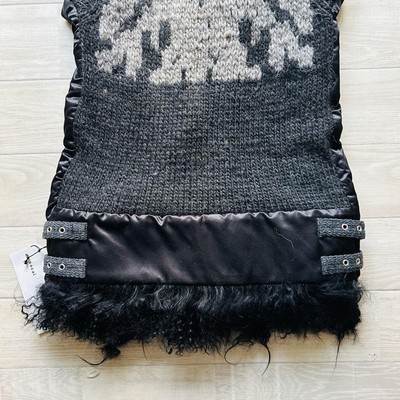 トップス Sacai Wool Docking Knit Vest Tagged Sacai Fur Docking Cowit Knit Vest | eBay