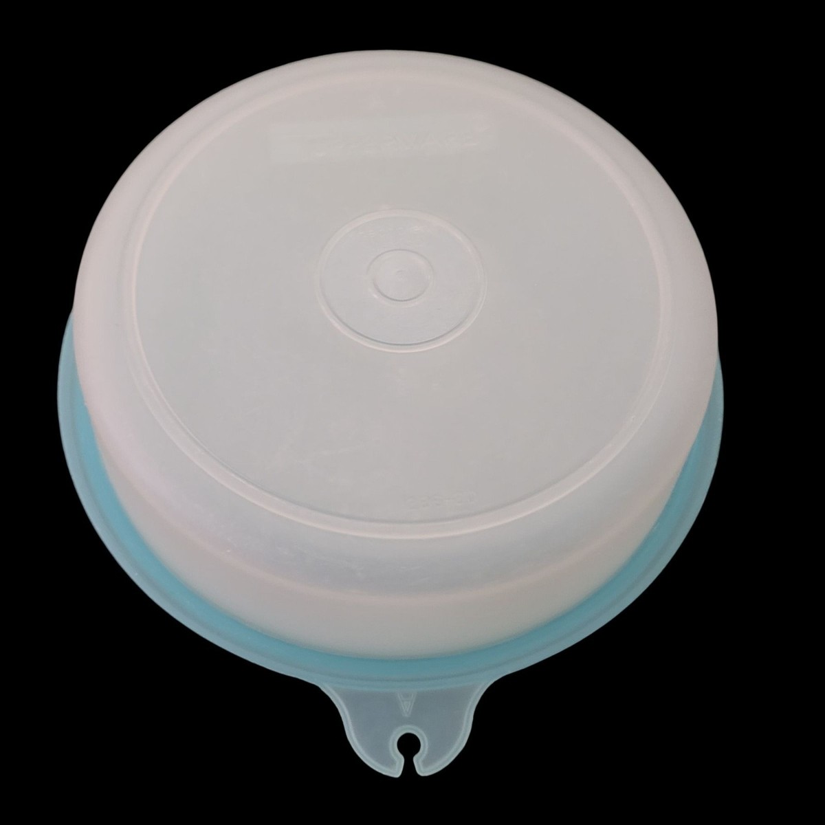 Tupperware Round Storage Bowl With Blue Lid - 5