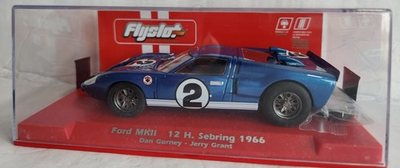#ad #ad FLYSLOT FORD MKII 12h SEBRING 1966 DAN GURNEY BLUE 708101 SLOT CAR 1:32 NIB $72.16
