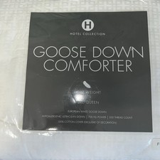 Hotel Collection European Hypoallergenic White Goose Down Light Weight, F/Q
