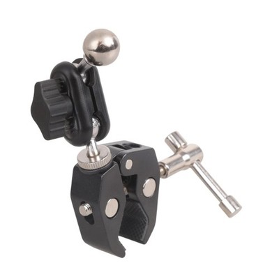 Super Clamp with 17mm Ballhead Arm Camera Mount Clamp 3/8'' Thread Clamp Mount
