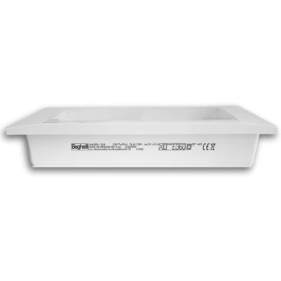 Beghelli BEG1499/24 Plafoniera Emergenza LED 24 W Multicolore - Immagine 3 di 4