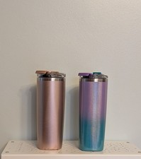 Brumate 12oz Leakproof Highballs x2, Glitter Mermaid & Glitter Rose Gold