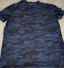 Dry Power 360 Electric Blue And Black Short Sleeve Shirt Men’s L