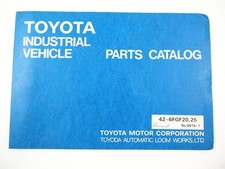 Toyota 42-6FGF20 25 Forklift Truck Parts Catalog Parts List Forklift
