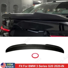Carbon Fiber Look PSM Style HighKick Rear Spoiler Fits 19-25 BMW G20 330i G80 M3