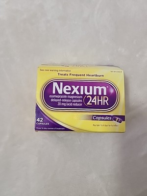 Nexium 24 HR Acid Reducer, 42 Capsules EXP 06/26