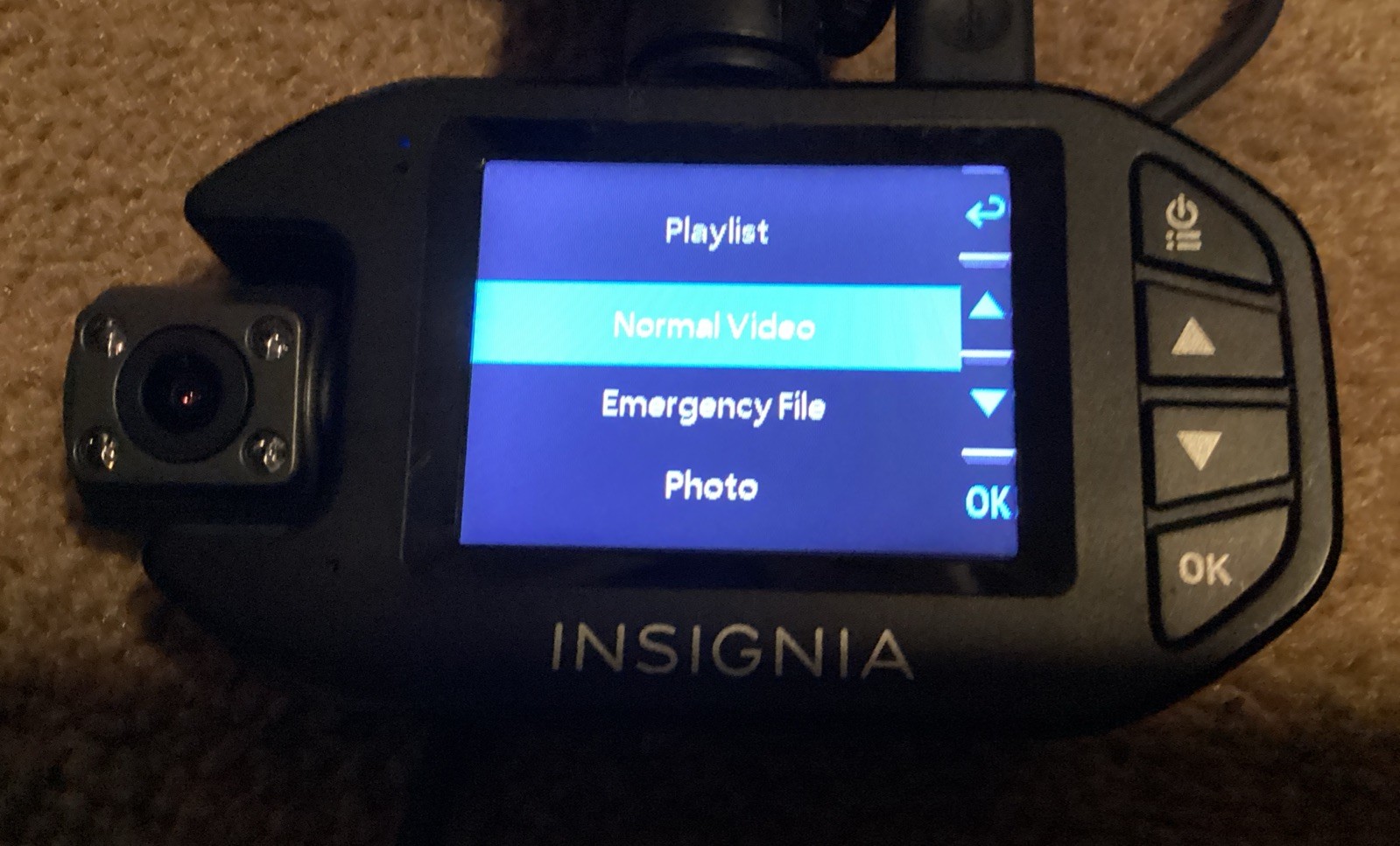 Insignia NS-DCDCHH2 Full HD Dual Camera Dash Cam (USED) 32 GB Free Shipping