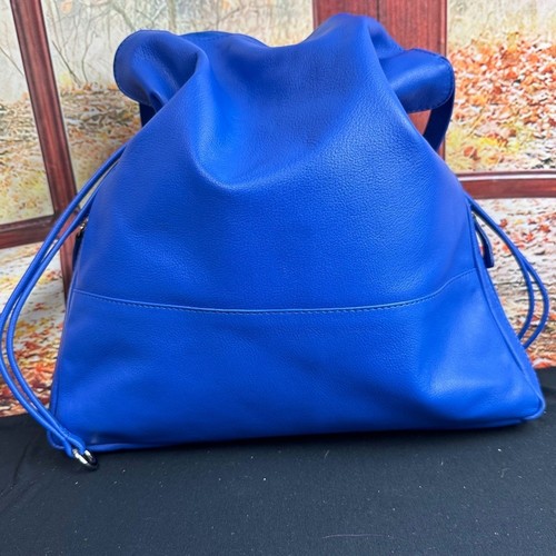 New York Kobaltblau Leder Verdeckte Tragetasche mit Nylon/Leder Clutch - Bild 5 von 14