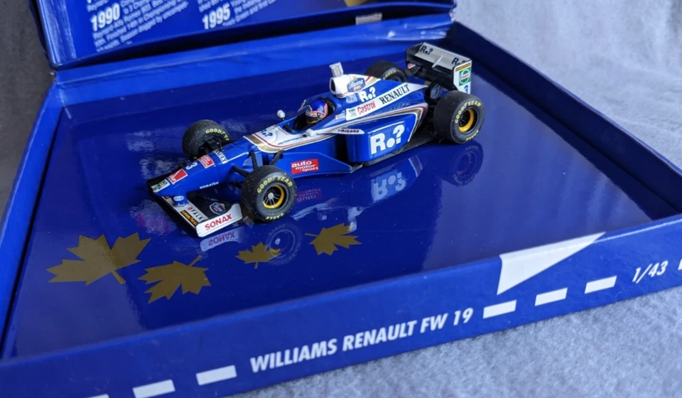 Minichamps Williams Renault FW19 Jacques Villeneuve Champ1997  1/43 LE /6666 - Image 2 of 4