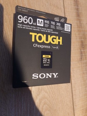 Sony CFexpress Type A 960GB Tough CEAG960T 800MB/s Lesen 700MB/s Schreiben, IP57