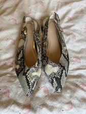 Cavela Kurt Geiger Milly Snake Print Slingback Sandals Size 5