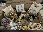 New ListingVintage & Modern Costume Jewelry Lot ~Some Signed ~Small Priority Box #1372