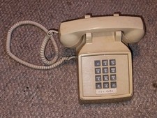 Vintage Cortelco ITT Push Button Telephone Phone Retro Office