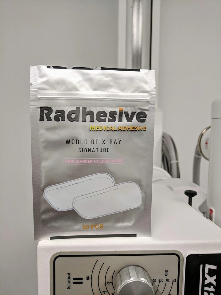 Tiras adhesivas para marcadores de rayos X de 10 piezas con soporte para marcadores rosa, extra fuertes y resistentes... Foto 3 de 4