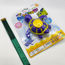Easter Turtle Wind Up Aquatic Water Swimming Top Bath Tub Toy Twist Knob nwt 3 