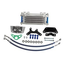 Universal Motorcycle Engine Oil Cooler 125cc 140cc Dirt bike Pit Bike blue