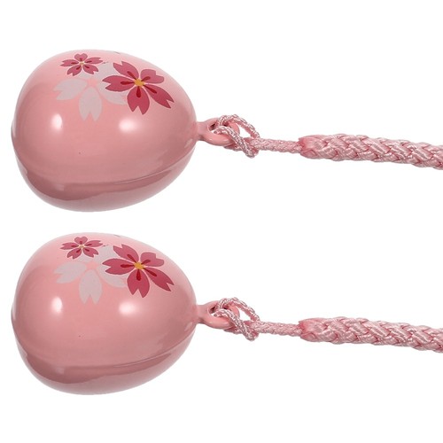 2 Pcs Cherry Blossom Bell Ornament Phone Charm Cute Pendant Strap - 第 10/12 張圖片