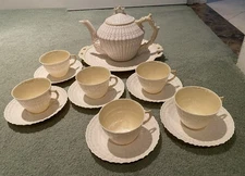 Belleek Fine Irish Bone China Set Lot of 22 Pieces Green Mark