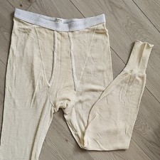 Vintage Stanfield's Canada Merino Wool Thermal Long Johns Base Layer, Lrg