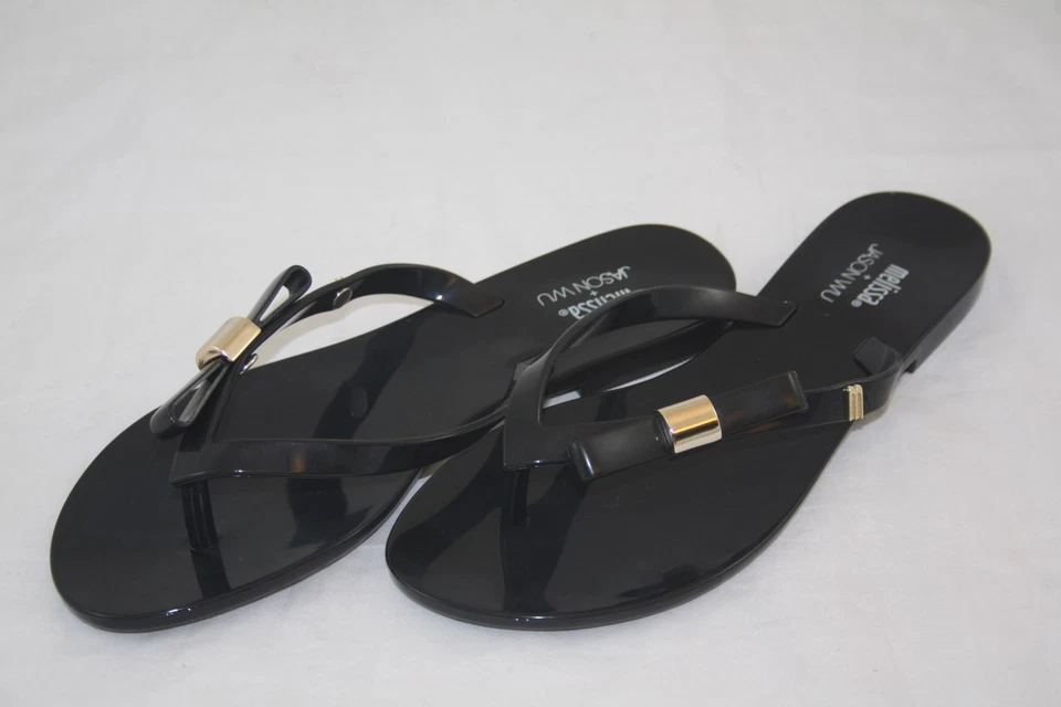 WMN'S 31699 MELISSA HARMONIC+JASON WU IV 01003 BLACK THONG SANDAL - Image 3 of 4