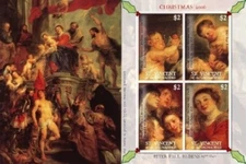 St. Vincent 2006 - SC# 3536 Christmas Peter Paul Rubens Art - Sheet of 4 - MNH