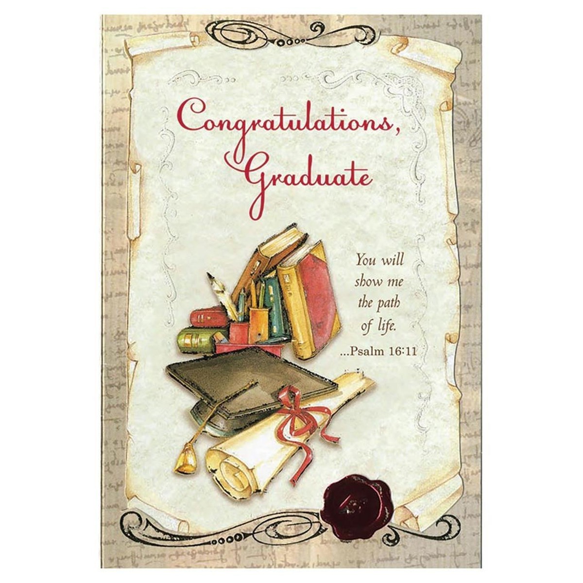 Congratulations Graduate Card Size 5.375in x 7.75in Pack of