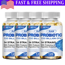 Digestive Enzymes Prebiotic & Probiotics Gas, Constipation & Bloating Relief 120