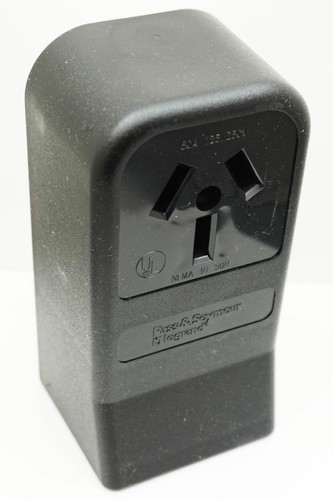Legrand Range Receptacle Surface Mount 50A 3 Pin , 125/250V, 112B - Picture 2 of 4