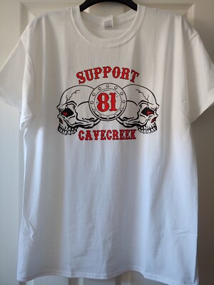 Hells Angels Cave Creek Support 81 - Mens - 2SKULLS T-Shirt | eBay