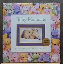 Baby Book Treasured Moments 1st Years Memories Photo Keepsake Album Plushies