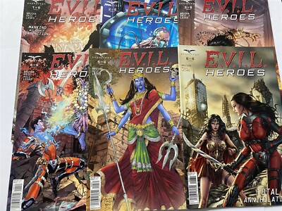 E.V.I.L. HEROES #1 2 3 4 5 6 Evil Complete Set Zenescope Comics NM