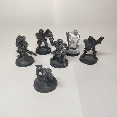 Adeptus Arbites Enforcers Squad Metal Necromunda 1995 40k Warhammer 40.000 GW