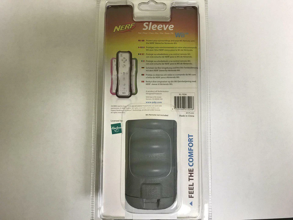 NEW NERF Sleeve Nintendo Wii Grey Remote Protective Controller BRAND NEW IN BOX  - Image 3 of 3