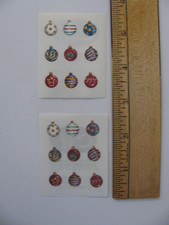 Creative Memories Stickers CHRISTMAS TREE ORNAMENTS 2 Mods Each Mod 2"X2.5" NOS