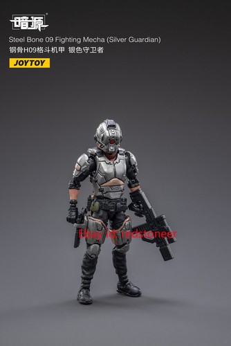 JOYTOY Steel Bone 09 Fighting Mecha (Silver Guardian) 8.5 inch Collectible Toys - Picture 10 of 13