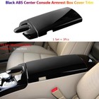 Black For Mercedes Benz S W221 Car Center Console Armrest Box Cover Trims
