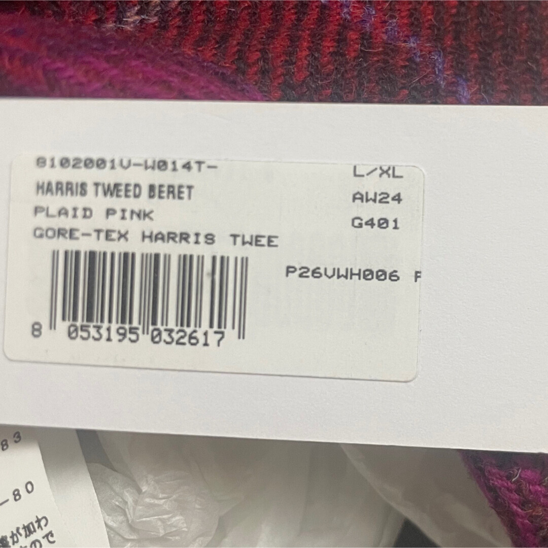 VIVIENNE WESTWOOD x PALACE GORE-TEX HARRIS TWEED BERET Red
