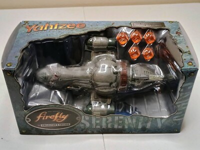 Yahtzee Firefly Serenity Ship Dice Cup Collector's Edition New 
