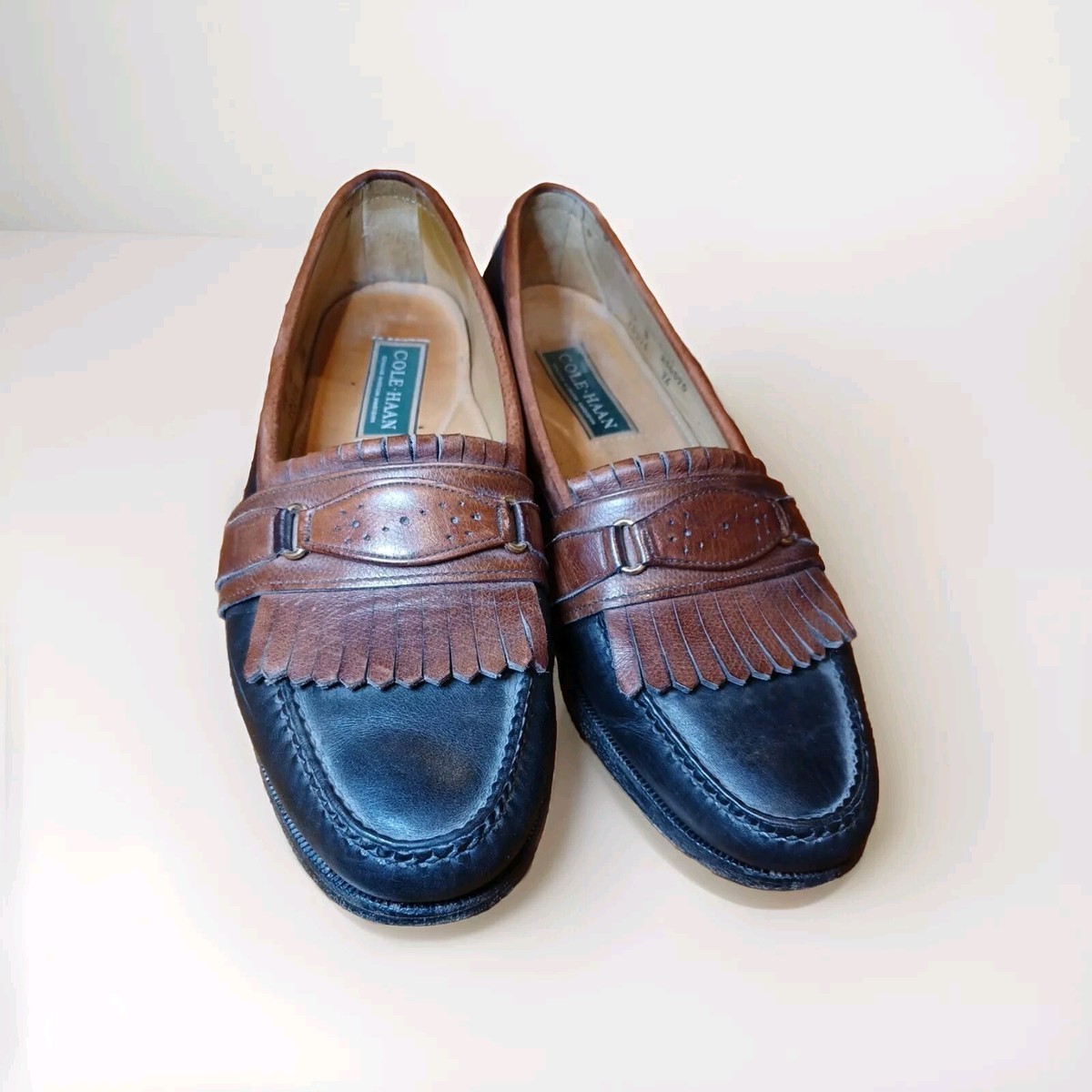 Cole Haan Genuine American hand Sewn Black and brown leather