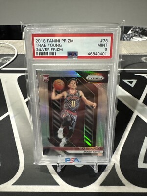その他 2018 Panini Prizm Trae Young rc Silver 2018 Panini Prizm Trae Young RC Silver Prizm PSA 9 Mint #78 Rookie