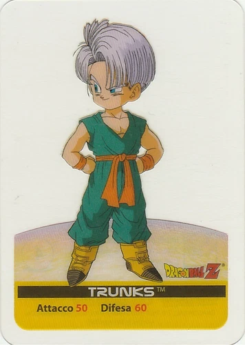 Lamincards Dragon Ball Z Edibas Serie Platino TRUNKS N 49