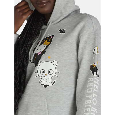 Hello Kitty Women's Halloween Graphic Hoodie Sweatshirt Heather