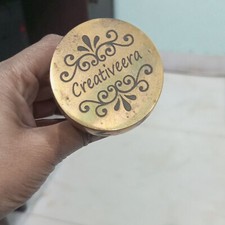 Brass Engraved Designer Handle for Wooden Walking Stick Canes Only Handle 2 set