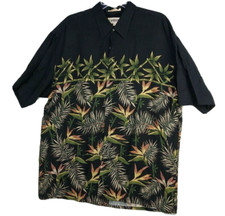 Campia Moda Shirt Mens Large Hawaiian Aloha Rayon Camp Tropics Beach Button Up