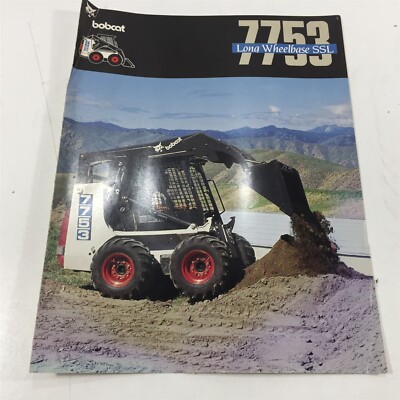 Genuine Original 1994 Bobcat 7753 LWB SSL Skid Steer Loaders Brochure B-1650