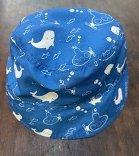 Cat  Jack Baby Boys Cute Whales Submarines 100 Polyester Bucket Hat Blue 6-12M