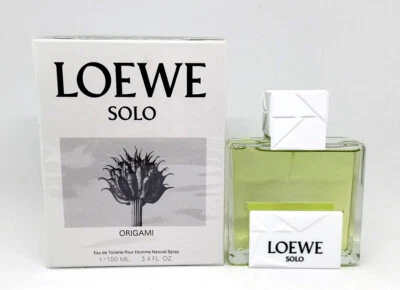 Loewe SOLO ORIGAMI 100 ml. eau de toilette spray 3.4 Fl. Oz. FORMATO ANTIGUO