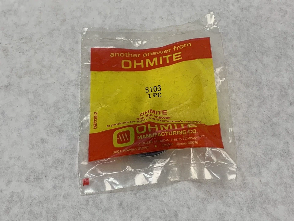 Ohmite 5103 Pointer Knob NEW in Sealed Bag - Image 2 of 4