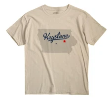Keystone Iowa IA T-Shirt MAP